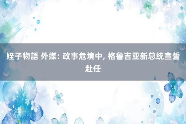 姪子物語 外媒: 政事危境中， 格鲁吉亚新总统宣誓赴任