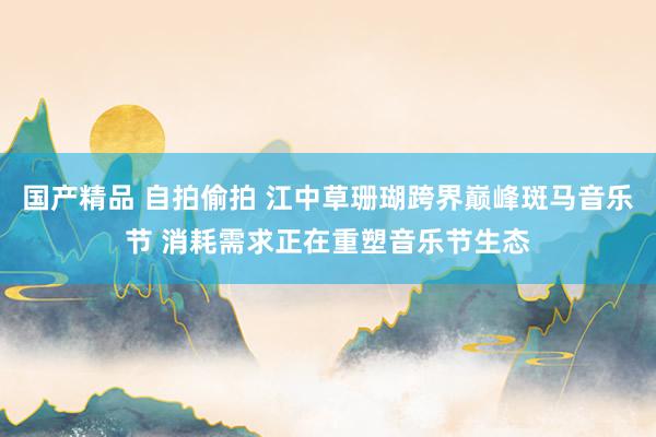 国产精品 自拍偷拍 江中草珊瑚跨界巅峰斑马音乐节 消耗需求正在重塑音乐节生态
